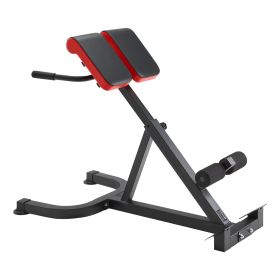 Roman Chair Hyperextension Bench, 300 lbs Adjustable Extension Machine, Multi-Function Exercise Equipment for Glute, Hamstring, Lower Back