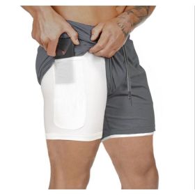 Pocket Compression Shorts (Option: Gray-XXL)