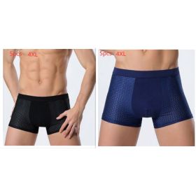Ice silk men's underwear mesh boxer (Option: Set7-4XL)
