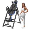 Inversion Table, 300 lbs Capacity Heavy Duty Inversion Table, Decompression Back Stretcher Machine, Strength Training Equipment with Headrest