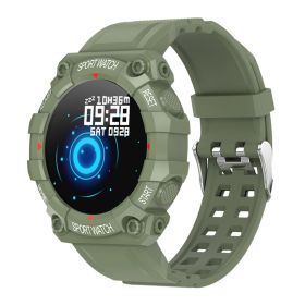 1.3" Wireless Fitness Tracker, IP67 Waterproof Smart Watch with Heart Rate, Blood Pressure, Sleep Monitor for Android & iOS (Color: Green, size: One size)